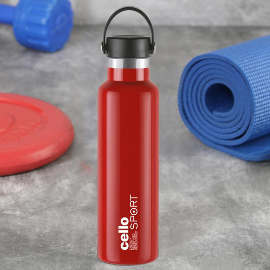 Red|Aqua Bliss Flask, Vacusteel Water Bottle, 1100ml / 1100ml