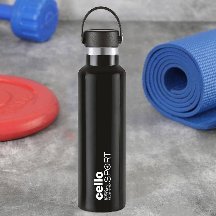 Black|Aqua Bliss Flask, Vacusteel Water Bottle, 1100ml / 1100ml