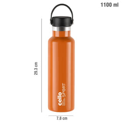 Aqua Bliss Flask, Vacusteel Water Bottle, 1100ml Orange / 1100ml / 1 Piece