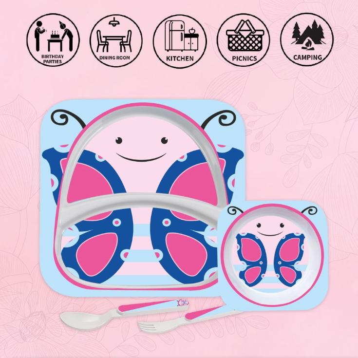 Kids Butterfly Meal Set