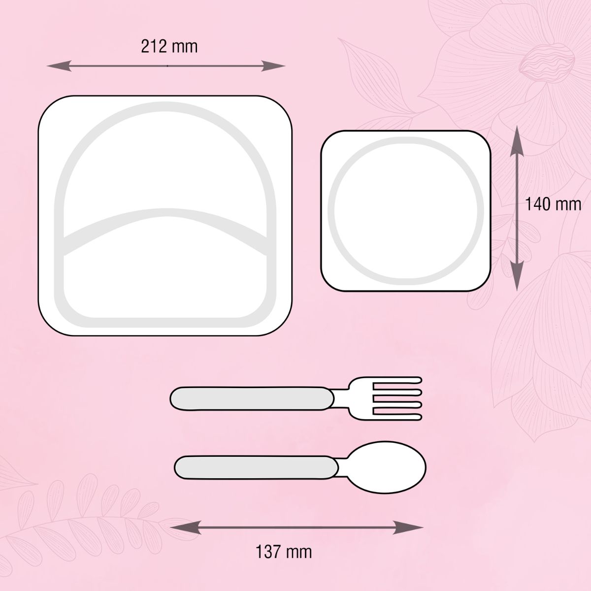 Kids Butterfly Meal Set