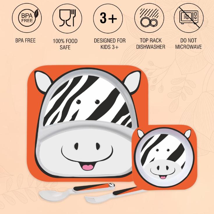 Kids Zebra Meal Set