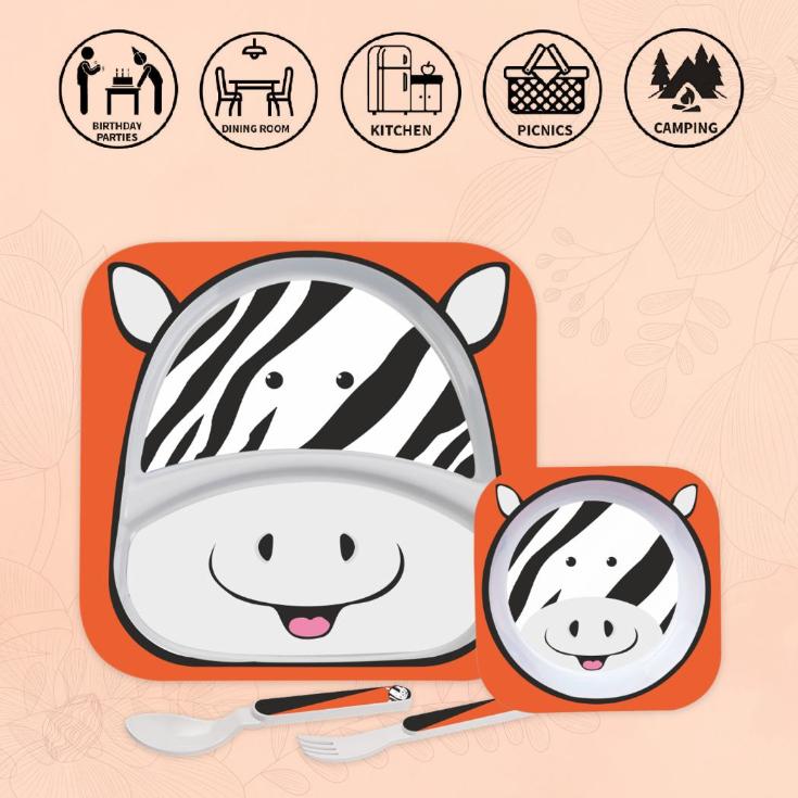 Kids Zebra Meal Set