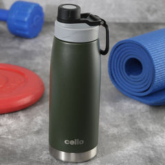 Duro Sports, Vacusteel Water Bottle, 1100ml Green / 1100ml / 1 Piece