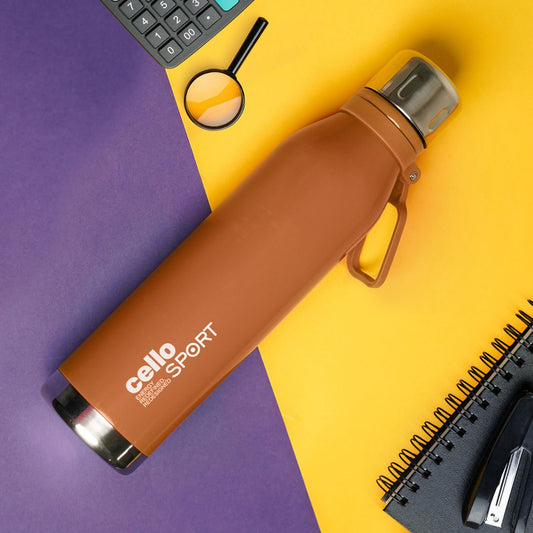 Brown|Bentley Flask, Vacusteel Water Bottle / 800ml