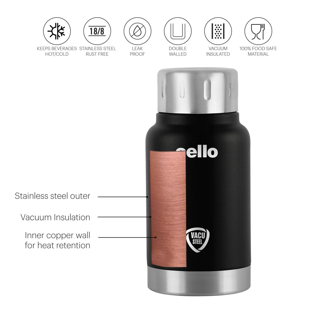 Duro Top Flask, Vacusteel Water Bottle / 180ml