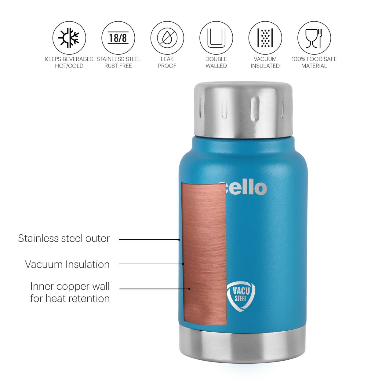 Duro Top Flask, Vacusteel Water Bottle / 180ml