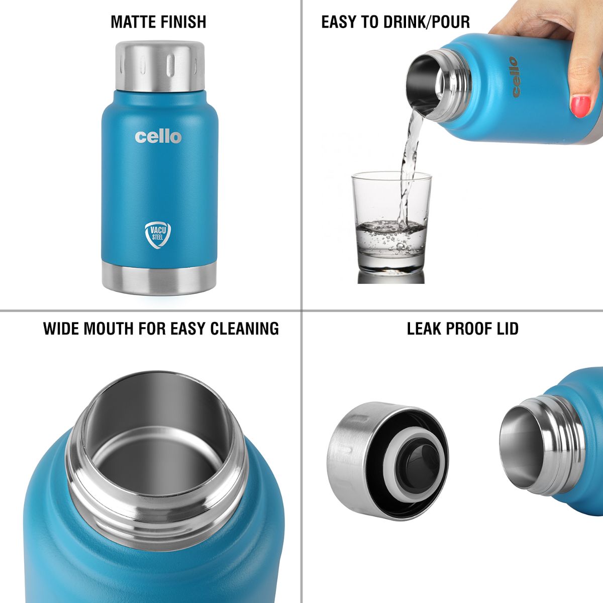 Duro Top Flask, Vacusteel Water Bottle / 180ml