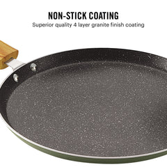 Woody Kitchen Induction Base Non-Stick Cookware Set Green