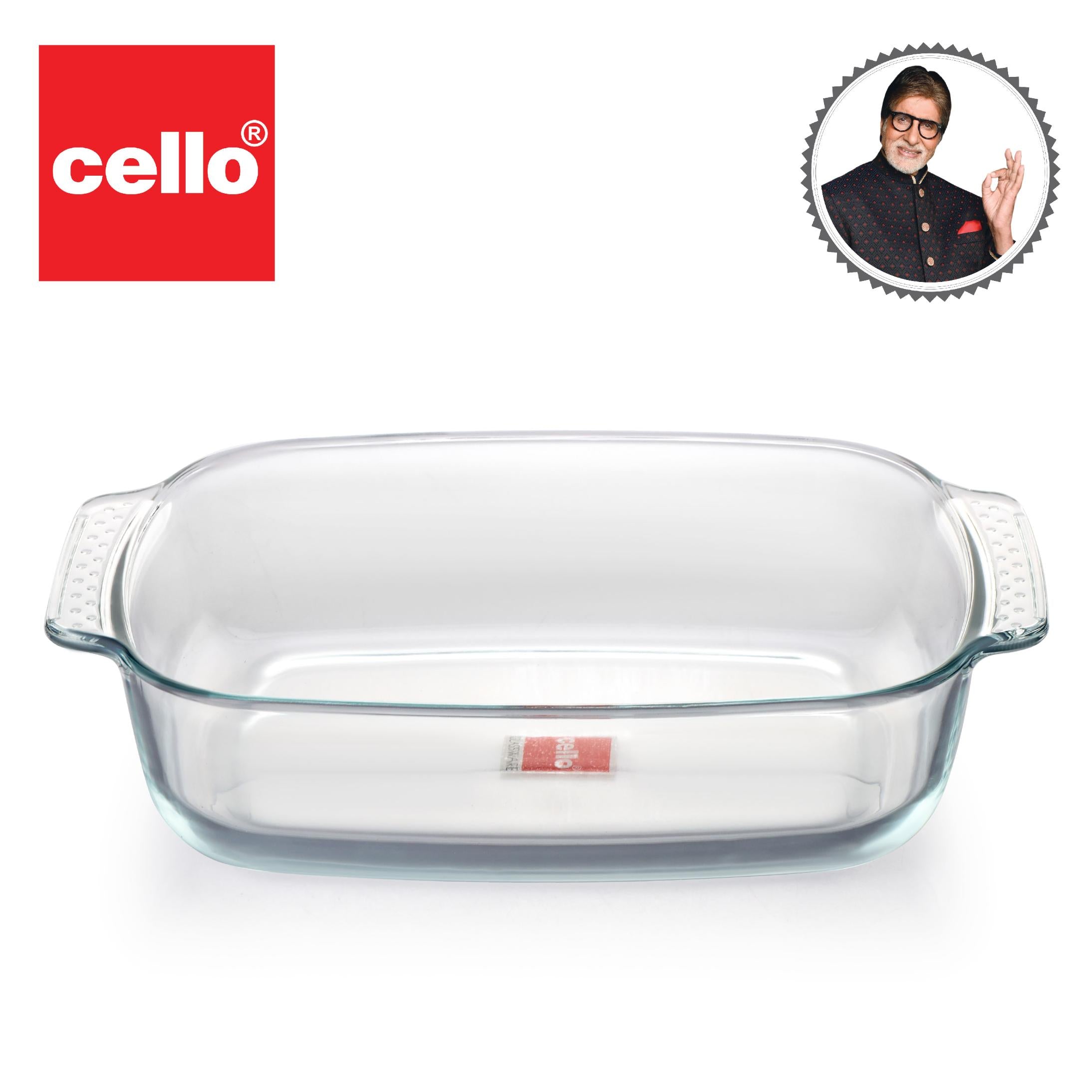 Giacinta Rectangle Glass Baking Dish, 2000ml Clear / 2000ml