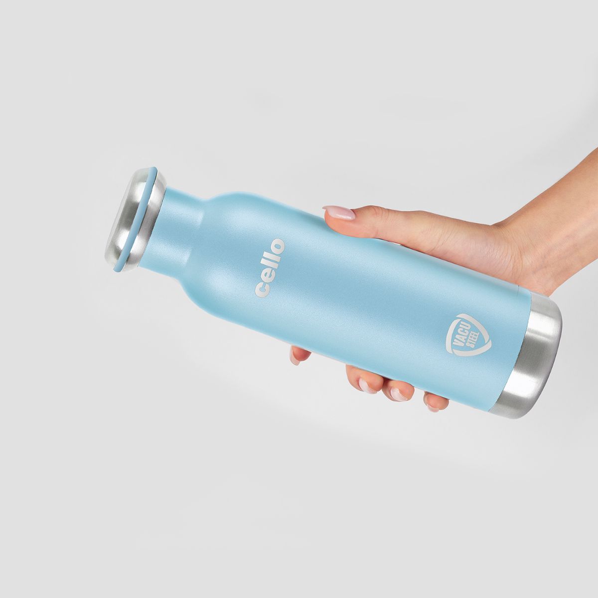 Duro Sip Flask, Vacusteel Water Bottle, 600ml Blue / 600ml