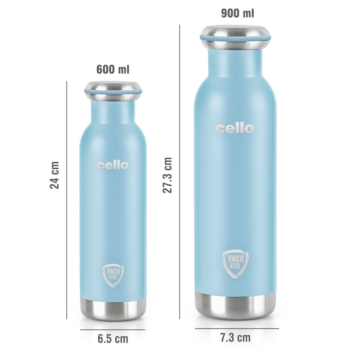 Duro Sip Flask, Vacusteel Water Bottle, 600ml / 600ml