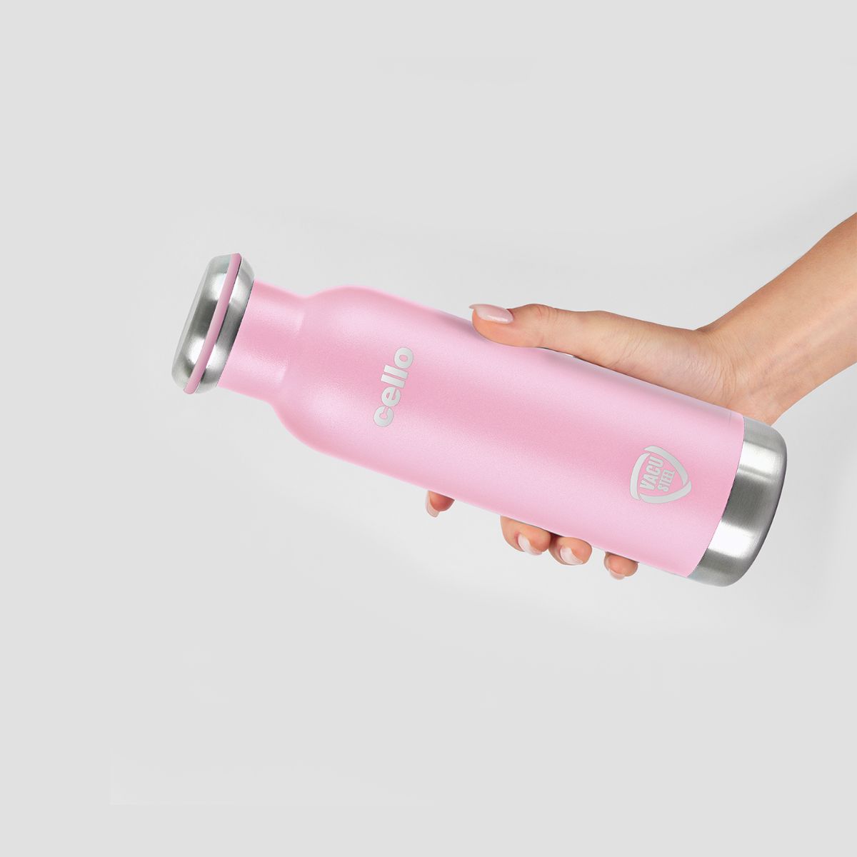 Duro Sip Flask, Vacusteel Water Bottle, 600ml Pink / 600ml
