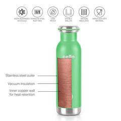 Duro Sip Flask, Vacusteel Water Bottle Green / 600ml