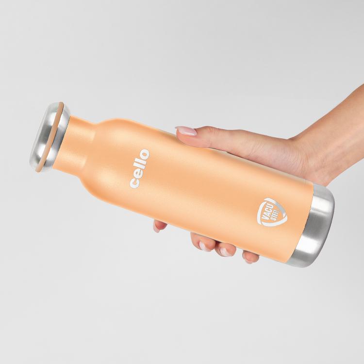 Duro Sip Flask, Vacusteel Water Bottle Orange / 600ml