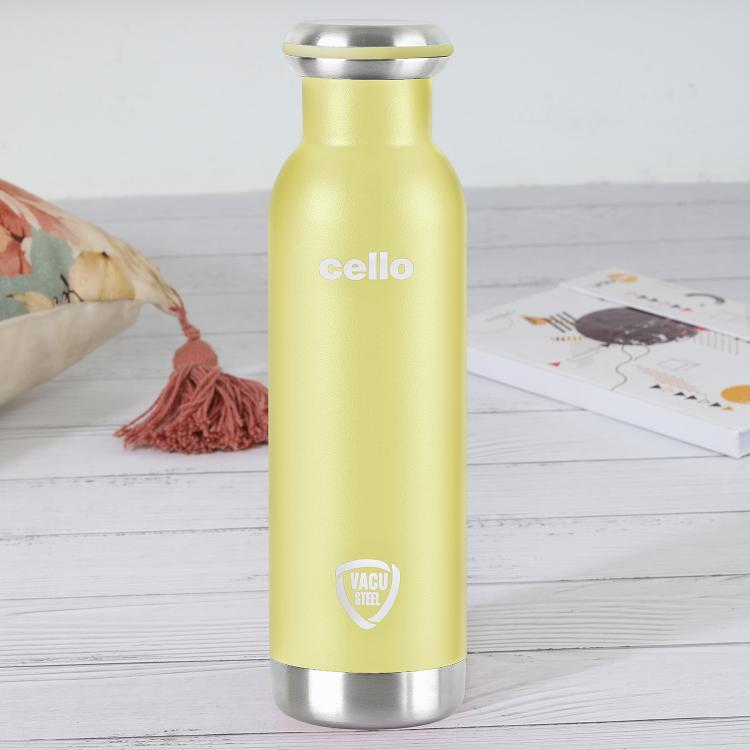 Duro Sip Flask, Vacusteel Water Bottle Yellow / 600ml