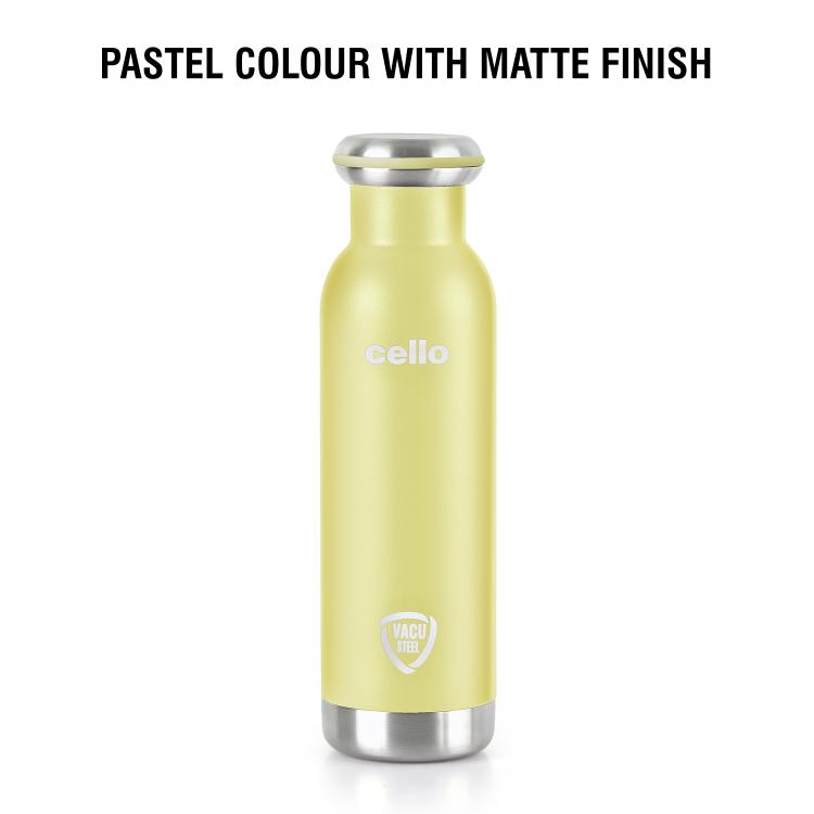 Duro Sip Flask, Vacusteel Water Bottle Yellow / 600ml