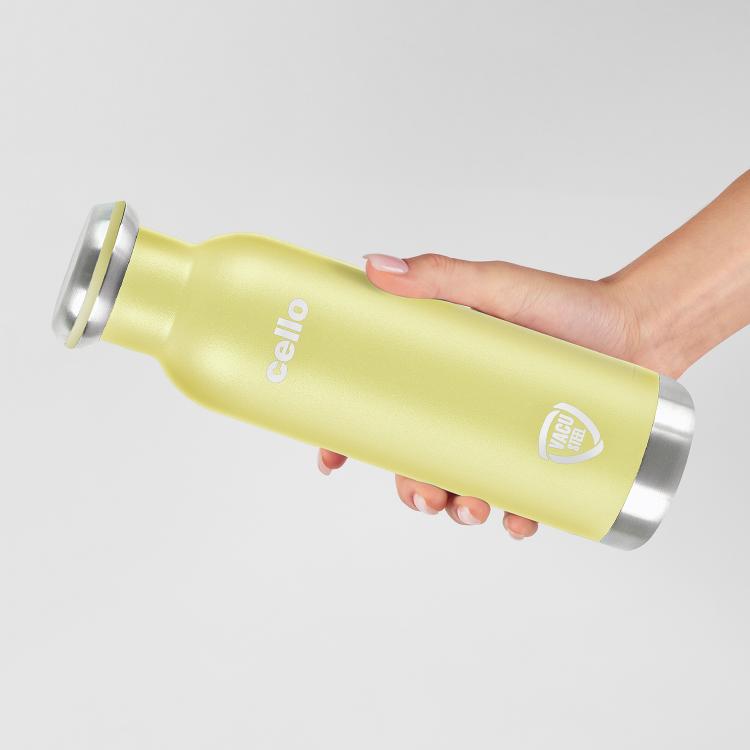 Duro Sip Flask, Vacusteel Water Bottle Yellow / 600ml