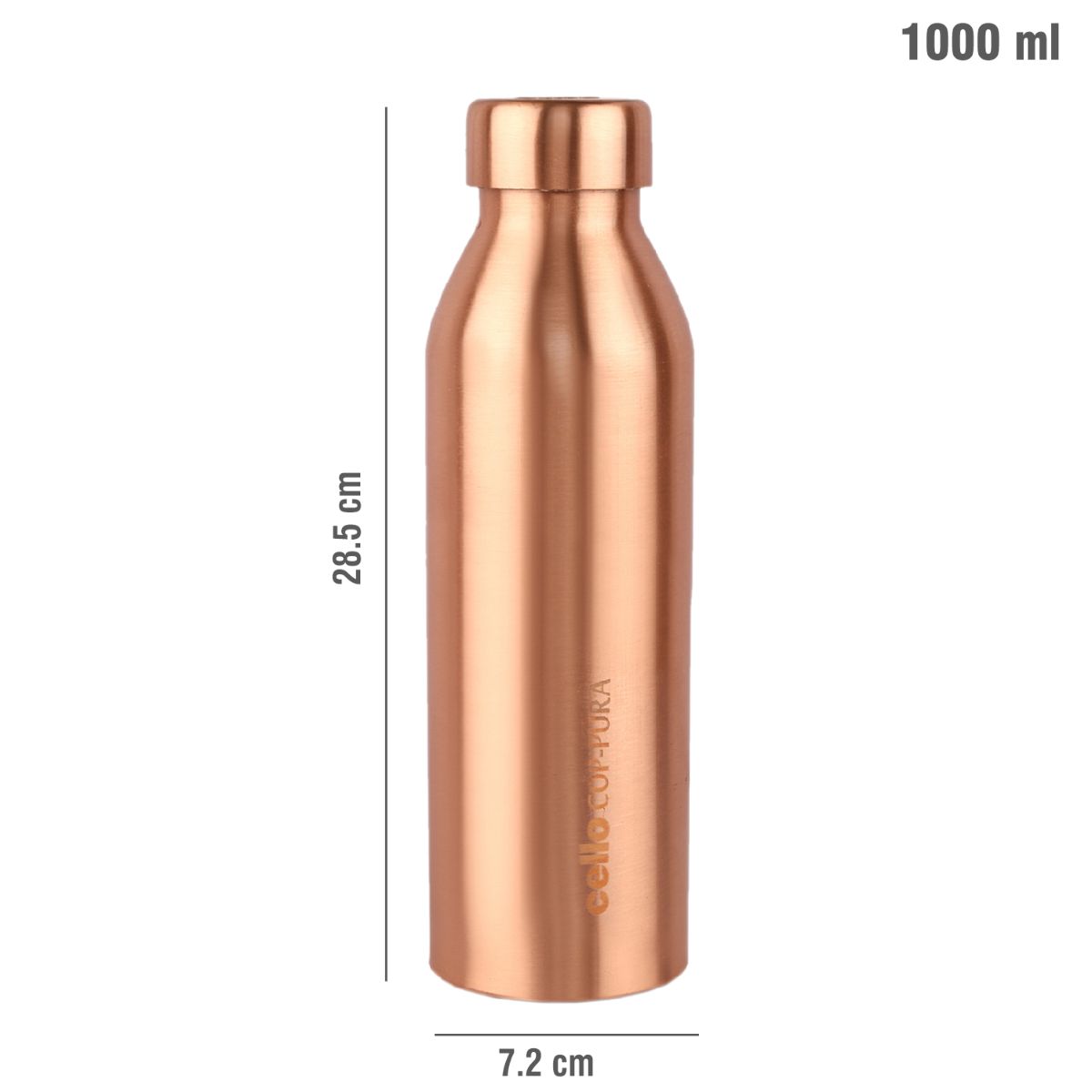 Moksha Copper Water Bottle, 1000ml / 1000ml