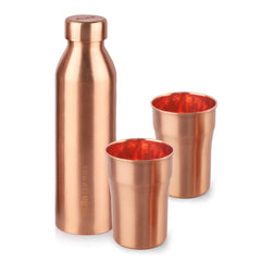 Cop-Pura Moksha Copper Gift Set, 3 Pieces Copper / 3 Pieces