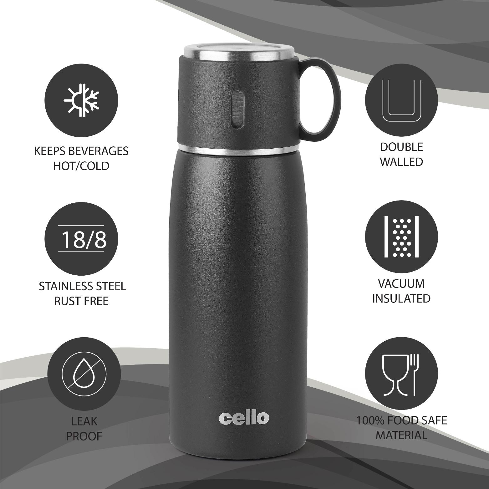 Duro Cup Style Flask, Vacusteel Water Bottle 500ml / 500ml