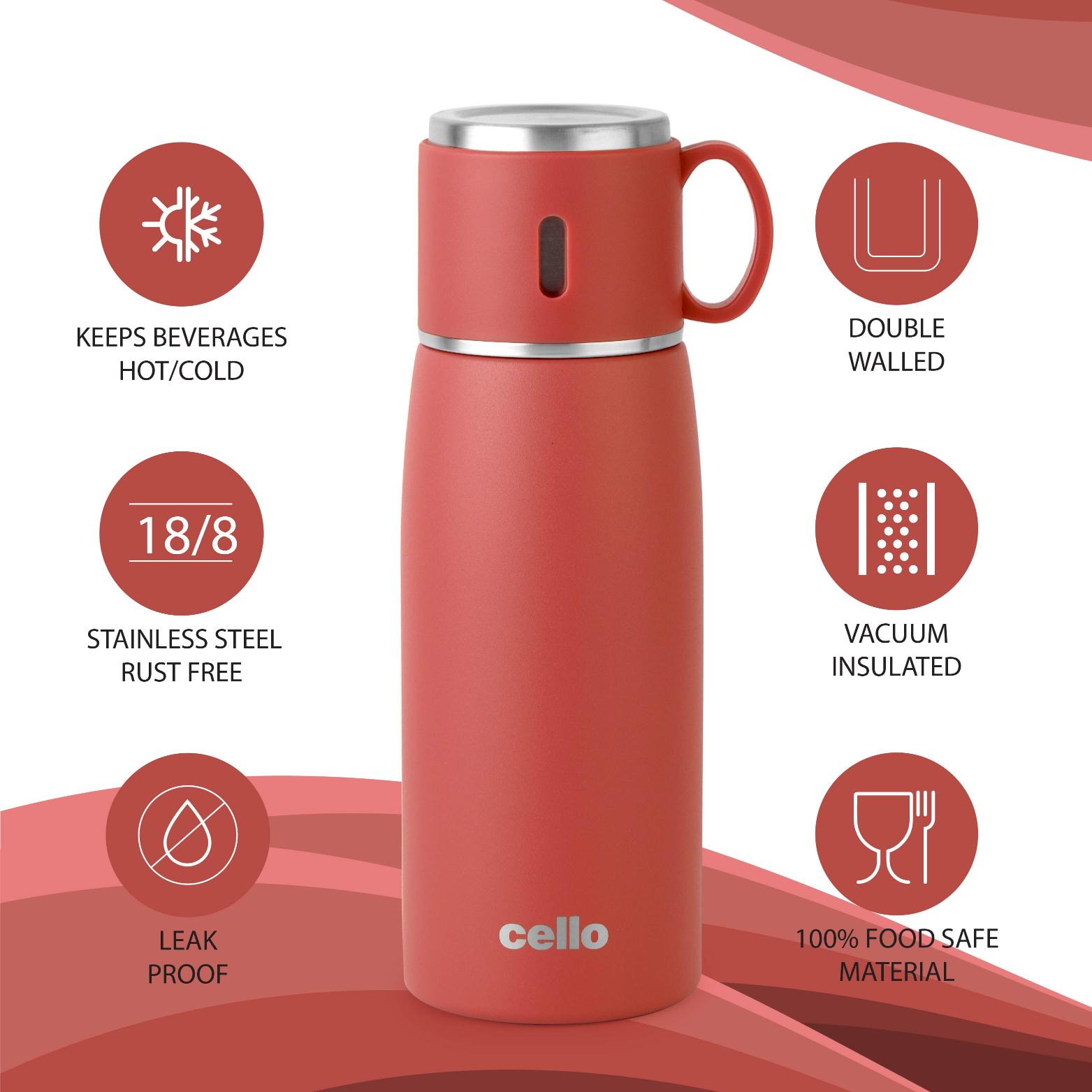 Duro Cupstyle Flask, Vacusteel Water Bottle 500ml / 500ml