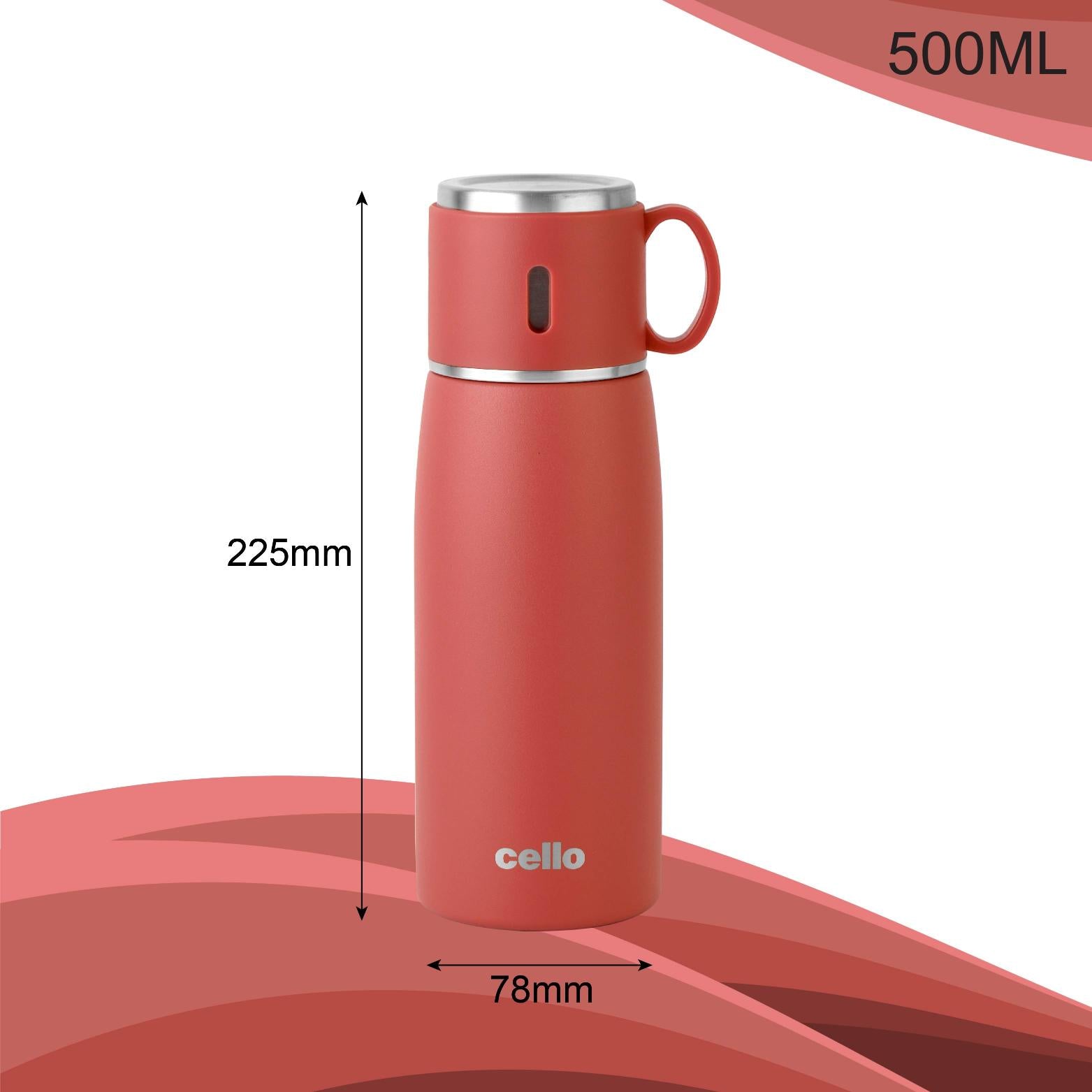 Duro Cup Style Flask, Vacusteel Water Bottle 500ml / 500ml