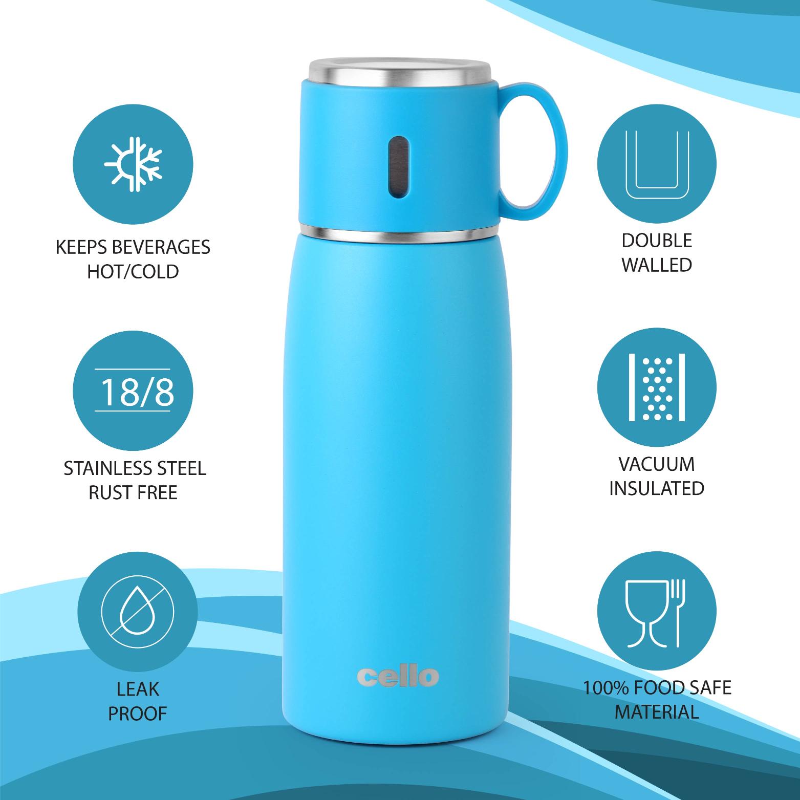 Duro Cup Style Flask, Vacusteel Water Bottle 500ml / 500ml