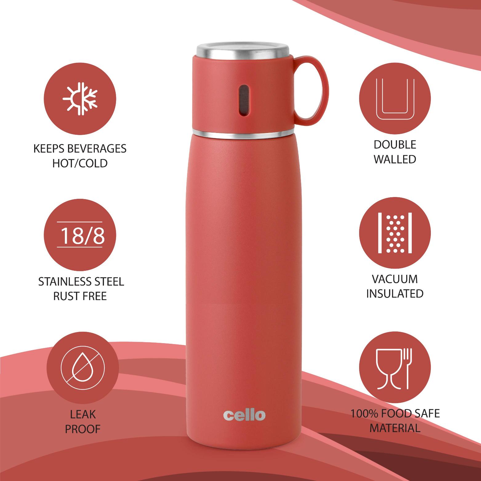 Duro Cup Style Flask, Vacusteel Water Bottle 750ml / 750ml