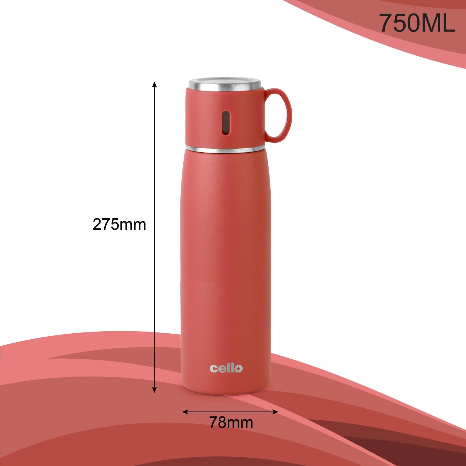 Duro Cup Style Flask, Vacusteel Water Bottle 750ml / 750ml