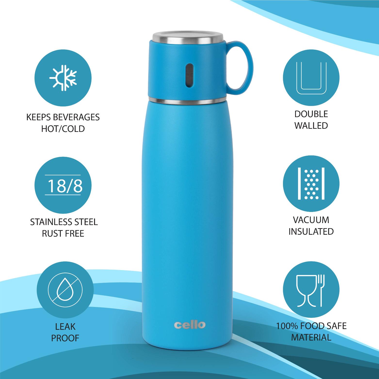 Duro Cup Style Flask, Vacusteel Water Bottle 750ml / 750ml