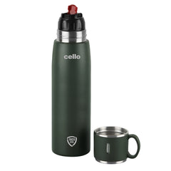 Duro Cup Style Flask, Vacusteel Water Bottle 750ml Green / 750ml