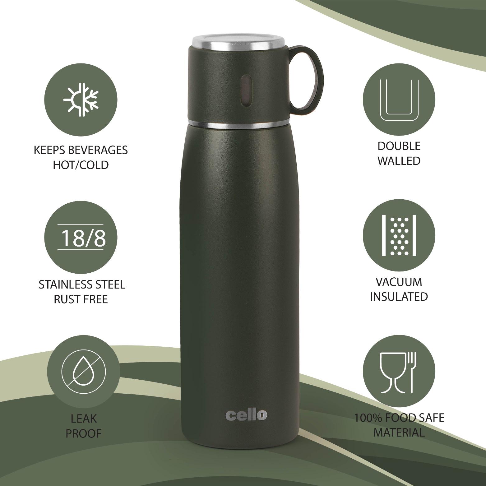 Duro Cup Style Flask, Vacusteel Water Bottle 750ml / 750ml