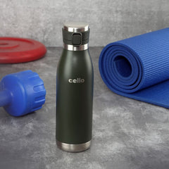 Duro Jet Flask, Vacusteel Water Bottle, 600ml Green / 600ml / 1 Piece