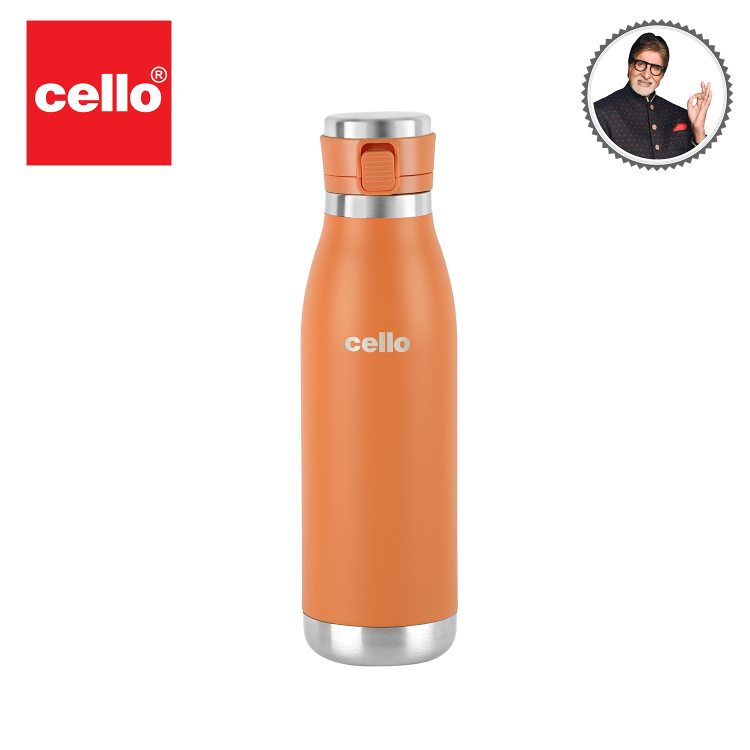 Duro Jet Flask, Vacusteel Water Bottle, 600ml Orange / 600ml / 1 Piece
