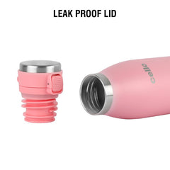 Duro Jet Flask, Vacusteel Water Bottle, 600ml Pink / 600ml / 1 Piece