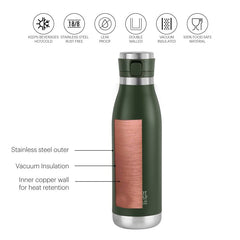 Duro Jet Flask, Vacusteel Water Bottle, 900ml Green / 900ml / 1 Piece