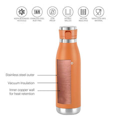 Duro Jet Flask, Vacusteel Water Bottle, 900ml Orange / 900ml / 1 Piece