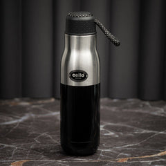 Alexia Flask, Vacusteel Water Bottle, 600ml Black / 600ml