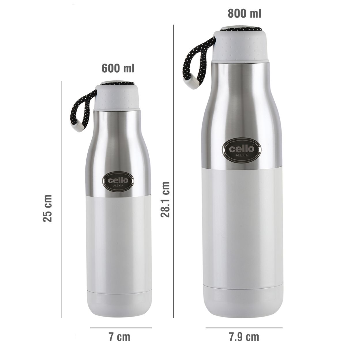 Alexia Flask, Vacusteel Water Bottle, 600ml / 600ml