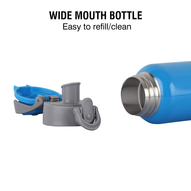 Punch Flask, Vacusteel Water Bottle, 600ml Blue / 600ml / 1 Piece
