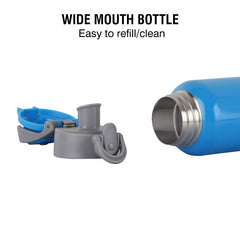 Punch Flask, Vacusteel Water Bottle, 600ml Blue / 600ml / 1 Piece
