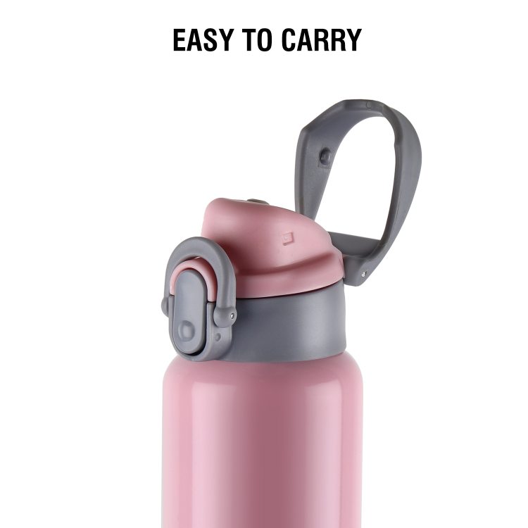 Punch Flask, Vacusteel Water Bottle, 600ml Pink / 600ml / 1 Piece