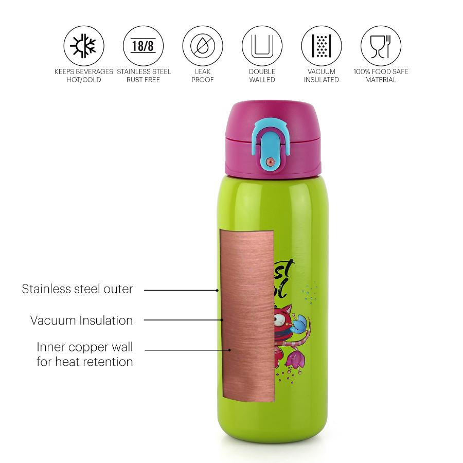 Junior 475 Hot & Cold Stainless Steel Kids Water Bottle, 475ml / 475ml