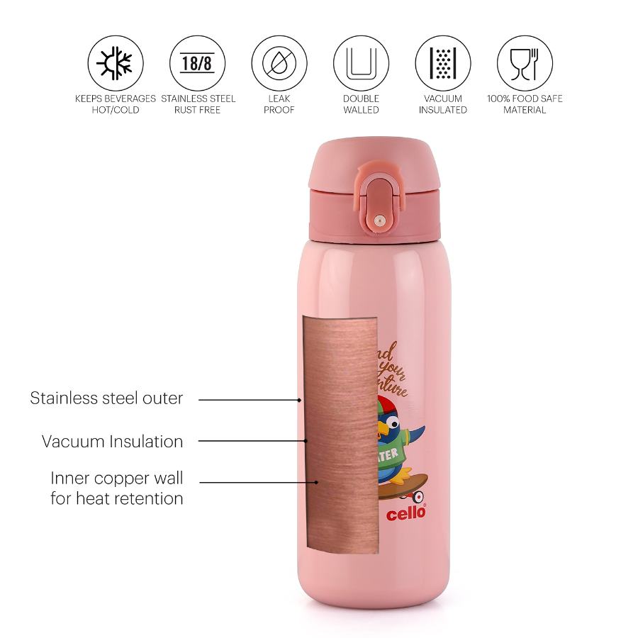 Junior 475 Hot & Cold Stainless Steel Kids Water Bottle, 475ml / 475ml