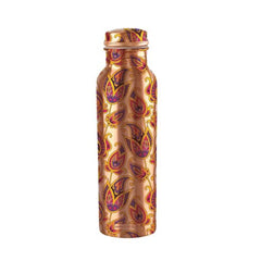 Diva Ornate Copper Water Bottle, 1000ml Copper / 1000ml