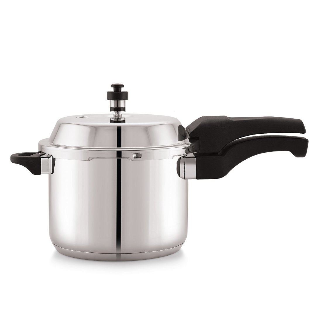 Chef Impact Bonded Stainless Steel Tri-Ply Bottom Pressure Cooker Outer Lid Silver / 5 Litres