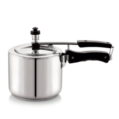 Chef Impact Bonded Stainless Steel Tri-Ply Bottom Pressure Cooker Inner Lid Silver / 3 Litres