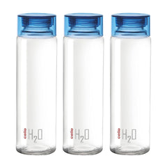 H2O Glass Water Bottle with Plastic Cap, 920ml / 920ml