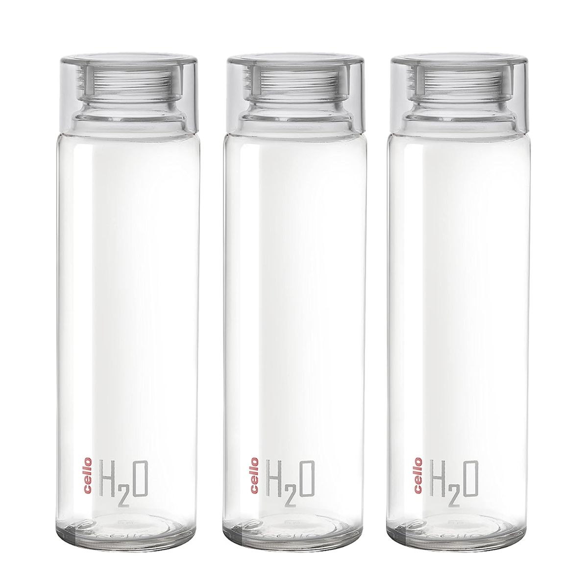 H2O Glass Water Bottle with Plastic Cap, 920ml / 920ml